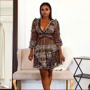 Cute Fall Cutout Dress